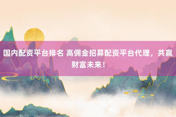 国内配资平台排名 高佣金招募配资平台代理，共赢财富未来！