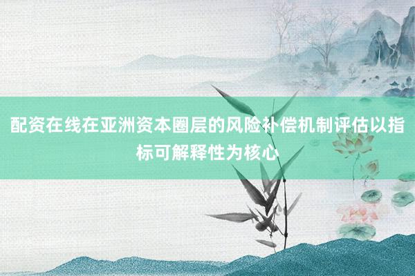 配资在线在亚洲资本圈层的风险补偿机制评估以指标可解释性为核心