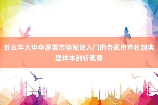 近五年大中华股票市场配资入门的合规审查机制典型样本剖析观察