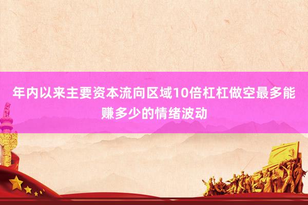年内以来主要资本流向区域10倍杠杠做空最多能赚多少的情绪波动