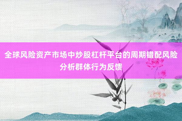 全球风险资产市场中炒股杠杆平台的周期错配风险分析群体行为反馈