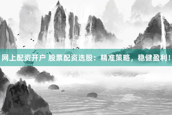 网上配资开户 股票配资选股：精准策略，稳健盈利！